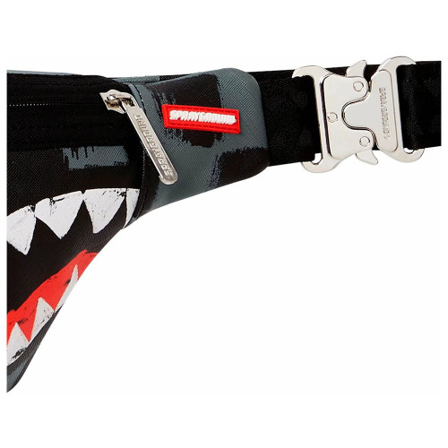 Sprayground Τσαντάκι μέσης Sharks In Paris Paint Grey Savvy Cross-Body